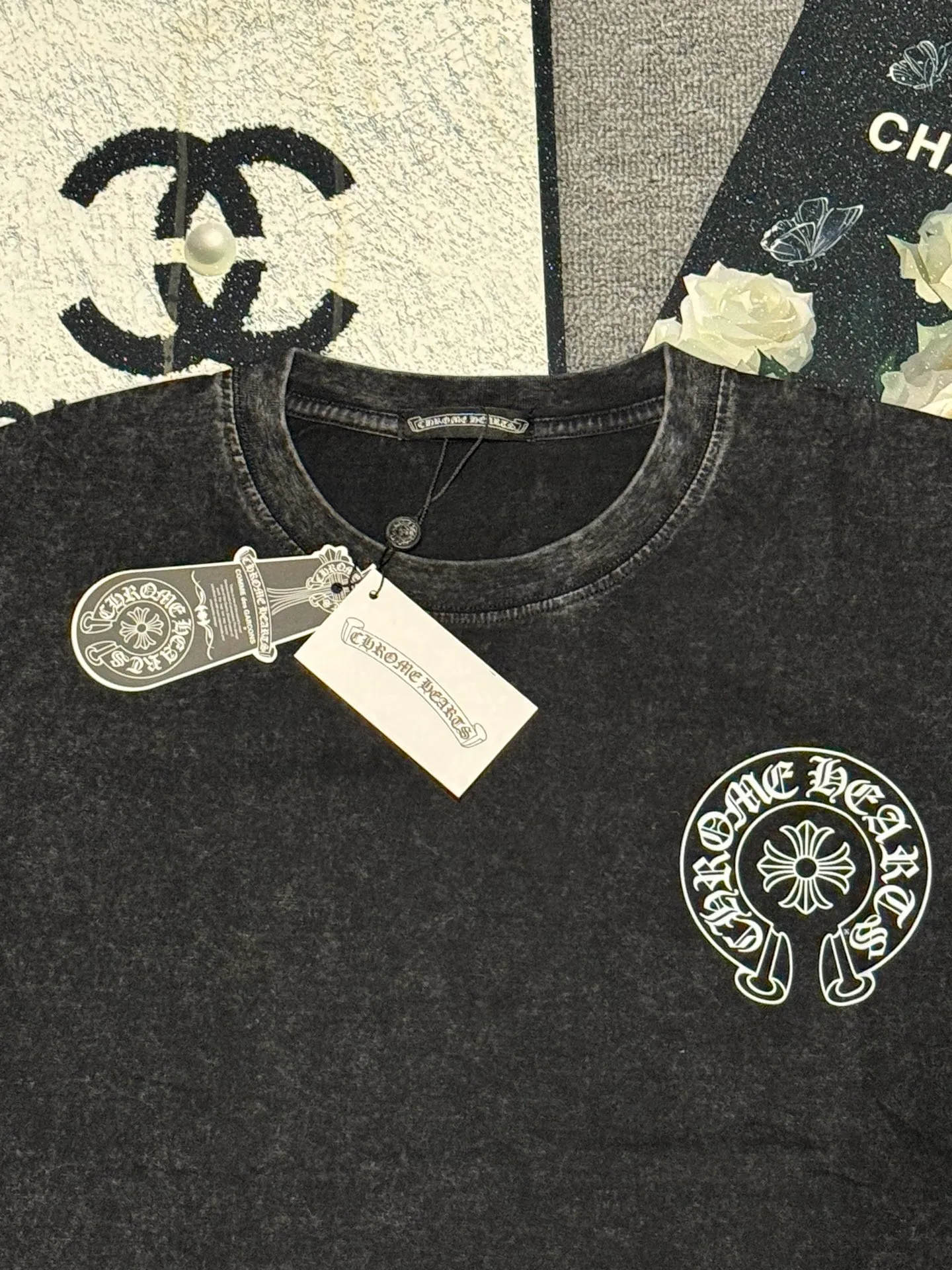 （ ） :SX 007 CH LOGO 1:1 Same Style 32 Breathable 1x 1 oversize 1:1 : Size:S-XL